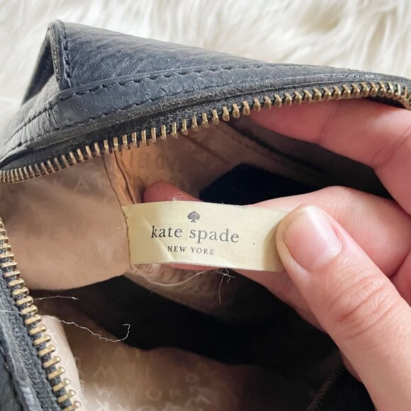 Kate Spade Black Looloo Perri Lane Bubbles Leather Crossbody Purse Bag - Picture 10 of 11
